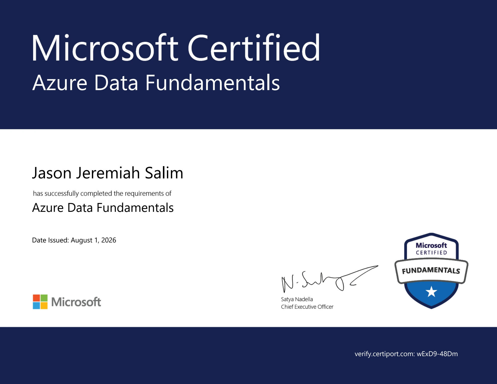 Full Microsoft Azure Data Fundamentals document, page 1