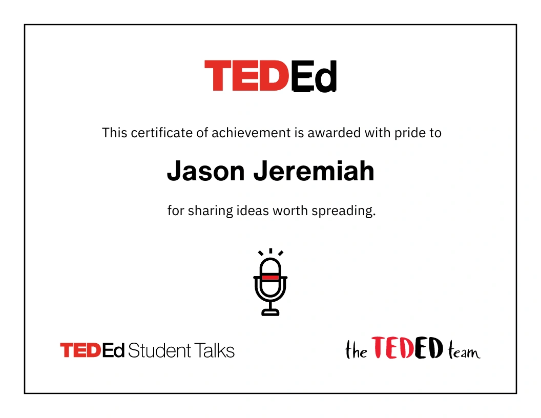 Full TED-Ed Student Talks document, page 1